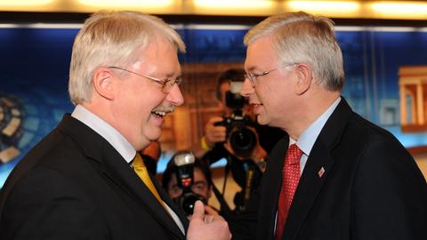 Roland Koch und Jörg-Uwe Hahn