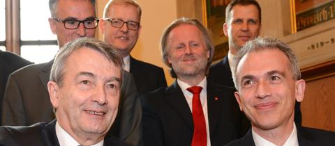 DFB-Präsident Niersbach und OB Feldmann