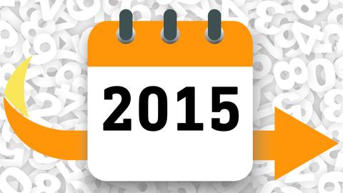 Kalendersymbol mit Jahreszahl 2015