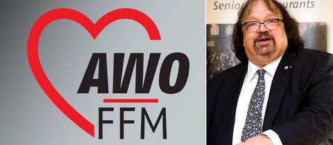 Kombo mit AWO-Ffm Logo und Jürgen Richter ehem. Geschäftsführer der AWO-Ffm