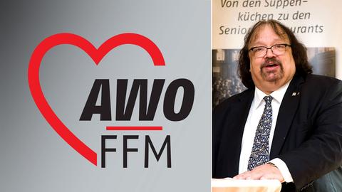 Kombo mit AWO-Ffm Logo und Jürgen Richter ehem. Geschäftsführer der AWO-Ffm
