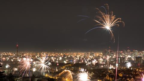 Feuerwerk in Frankfurt