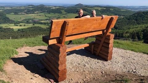 Baumelbank am Pferdskopf in der Rhön 