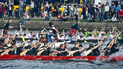 Drachenbootrennen beim Museumsuferfest