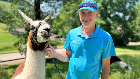 Lama-Wanderungen in der Rhön