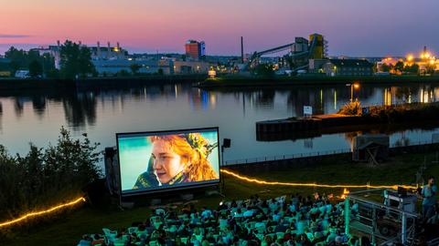 Open-Air-Kino am Offenbacher Hafen