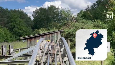 Silbernes Gestell aus Sicht eines Bob-Fahrers