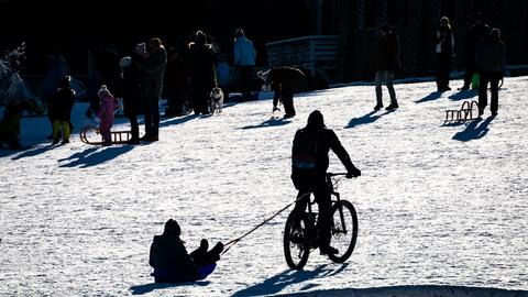 Menschen im Schnee