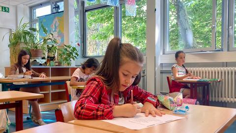 Schülerinnen der Intensivklasse der Kerschensteinerschule