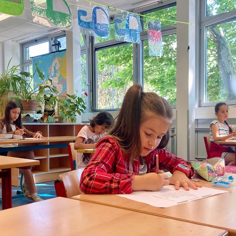 Schülerinnen der Intensivklasse der Kerschensteinerschule