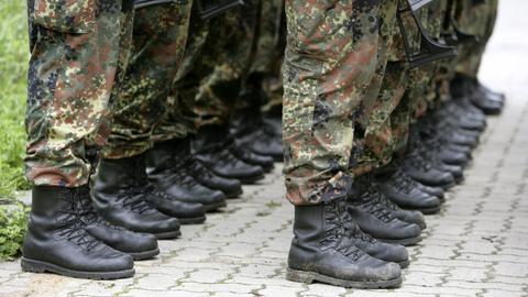 Bundeswehr Soldaten Stiefel