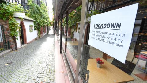Eine geschlossene Gaststätte in Rüdesheim am Rhein