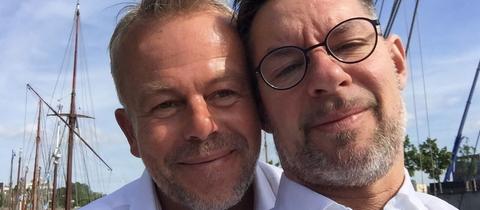 Erste Homoehe in Frankfurt: Martin Daume und Ralf Giese