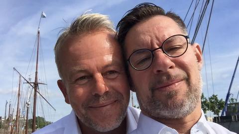 Erste Homoehe in Frankfurt: Martin Daume und Ralf Giese