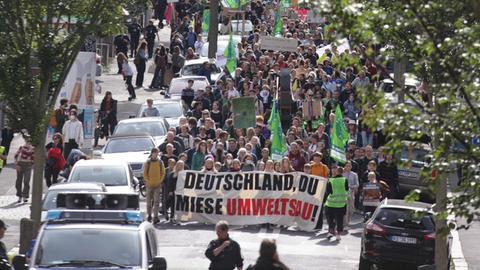 Hunderte nahmen an der Fridays-for-Future Demonstration in Kassel teil