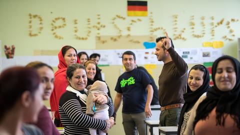 Flüchtlinge Deutschkurs