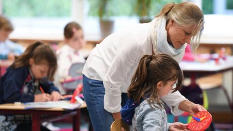 Unterricht an einer Grundschule