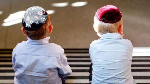 Kippa Jungen Juden Antisemitismus