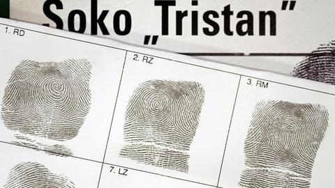 Karte mit Fingerabdrücken im Mordfall Tristan