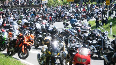 Motorraddemo am Feldberg gegen Fahrverbote