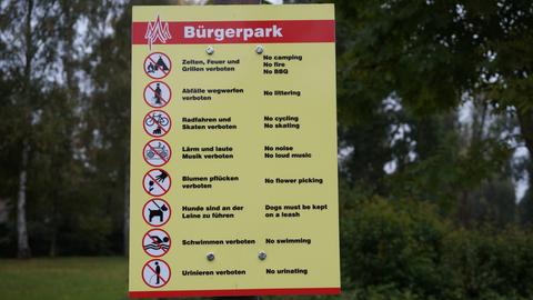 Parkordnung im Neustädter Bürgerpark