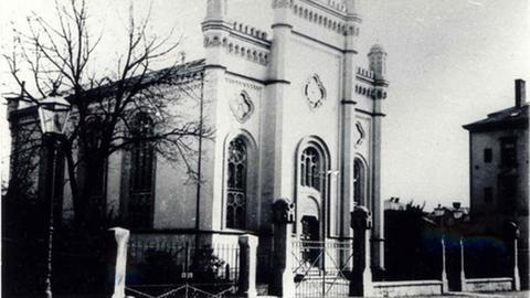 historisches Foto der alten Synagoge in Gießen