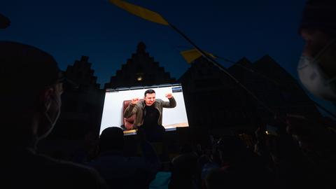 Frankfurter Römer Wolodymyr Selenskyj