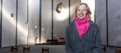 Verena Maria Kitz, Leiterin des Zentrums für Trauerseelsorge in der St.-Michael-Kirche im Frankfurter Nordend.