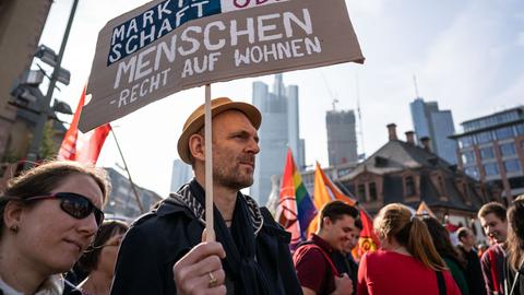 Demo gegen Wohnraummangel 2018 in Frankfurt