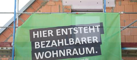 Baustelle für ein Studentenwohnheim 