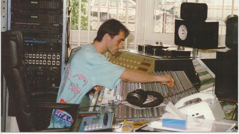 Luca Anzilotti in seinem Studio in den 1990er-Jahren
