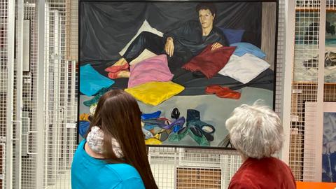 Kunst zum Ausleihen in der Artothek Kleinsassen 