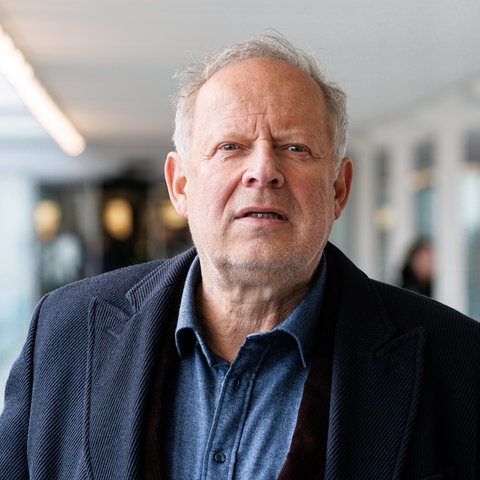 Der Schauspieler Axel Milberg bei Dreharbeiten zu seinem letzten ARD-Tatort in der Rolle des Kommissar Borowski.
