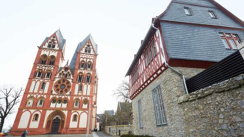 Die Gebäude des Bischofssitz in Limburg - Dom und umliegende Gebäude.
