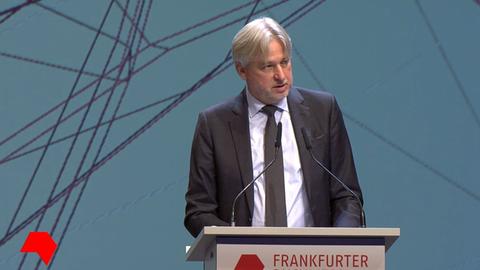 Juergen Boos auf der Eröfffnungs-Pressekonferenz 2021