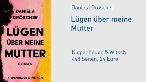 Buchcover " Lügen über meine Mutter" in pink mit schwarzem Schriftzug