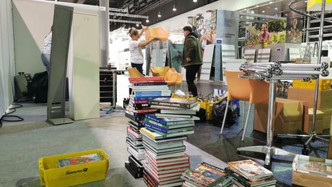 Abbau Buchmesse 2023