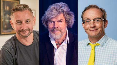 3er Kombo mit Serhij Zhadan, Reinhold Messner und Wigald Boning