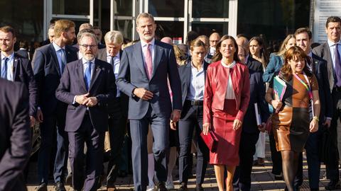 Königspaar auf Buchmesse