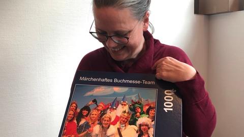 Caroline Wornath und ihr Puzzle