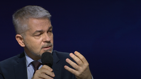 Carlo Masala auf der ARD-Bühne auf der Frankfurter Buchmesse