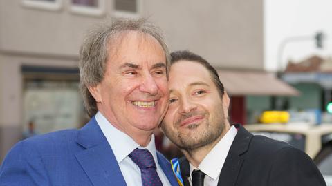 Chris de Burgh (l.) und der Komponist Dennis Martin