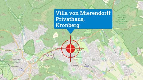 Eine Landkarte zeigt einen Drehort des Tatorts "Murot und das Prinzip Hoffnung".