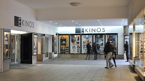 Eingang der E-Kinos in Frankfurt nahe der Hauptwache