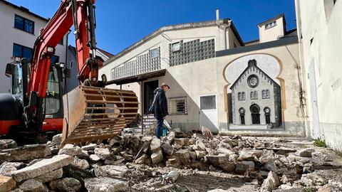 Archäologie Ausgrabungen Synagoge Überreste Fulda 