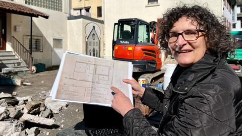 Archäologie Ausgrabungen Synagoge Überreste Fulda 
