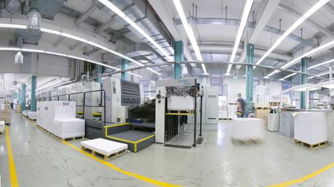 Maschinen in einer Druckerei
