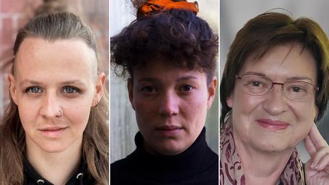 Collage mit Preisträgerinnen: Hilke Heithecker, Robin-Vanessa Damm, Sabine Stange (v.l.n.r.)
