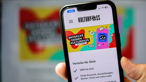 Kulturpasss auf einem Smartphone