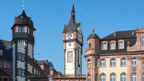 3D-Modell der Rekonstruktion des Frankfurter Rathausturms "Langer Franz"